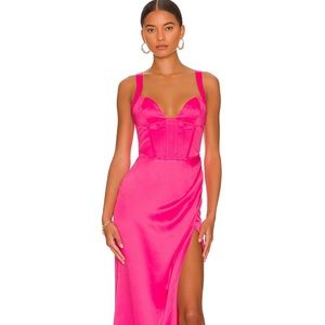 Pink prom dress from Revolve.